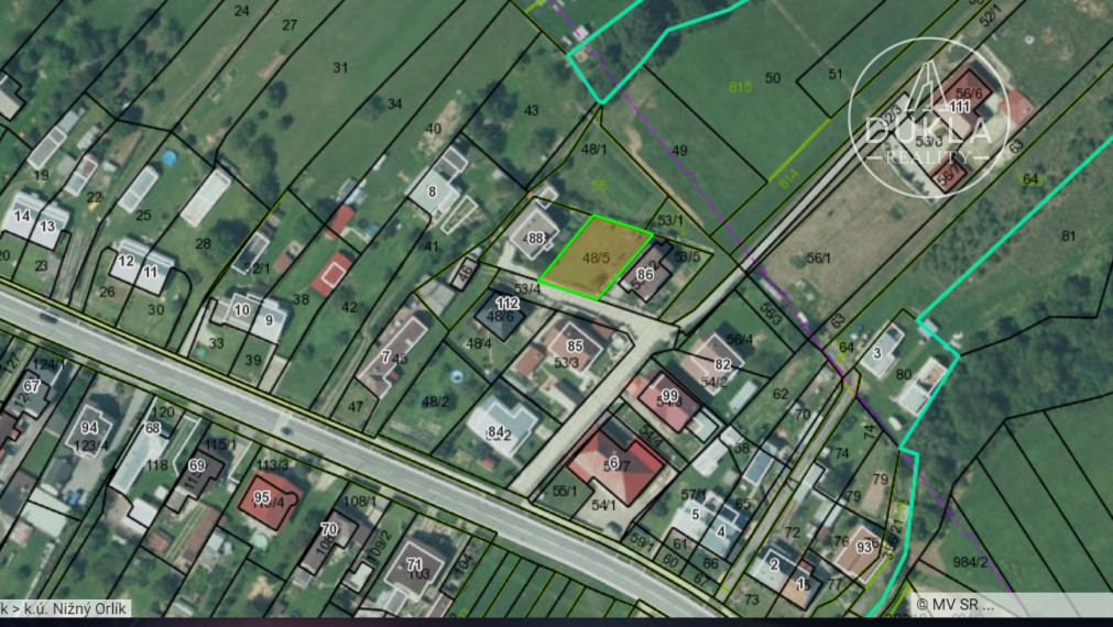 Pozemok Nižný Orlík